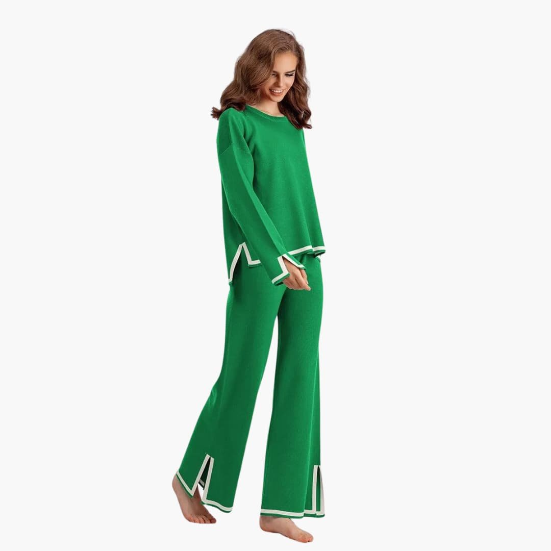 Ensemble Deux Pièces Femme Pull Maille Douce – Taille Unique Confortable | Adeline Hiver