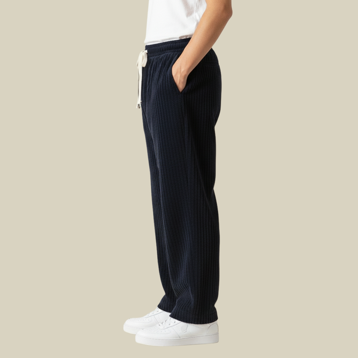 Pantalon Velours Côtelé Homme Taille Élastique – Coupe Confortable | Ryder Pantalon Casual