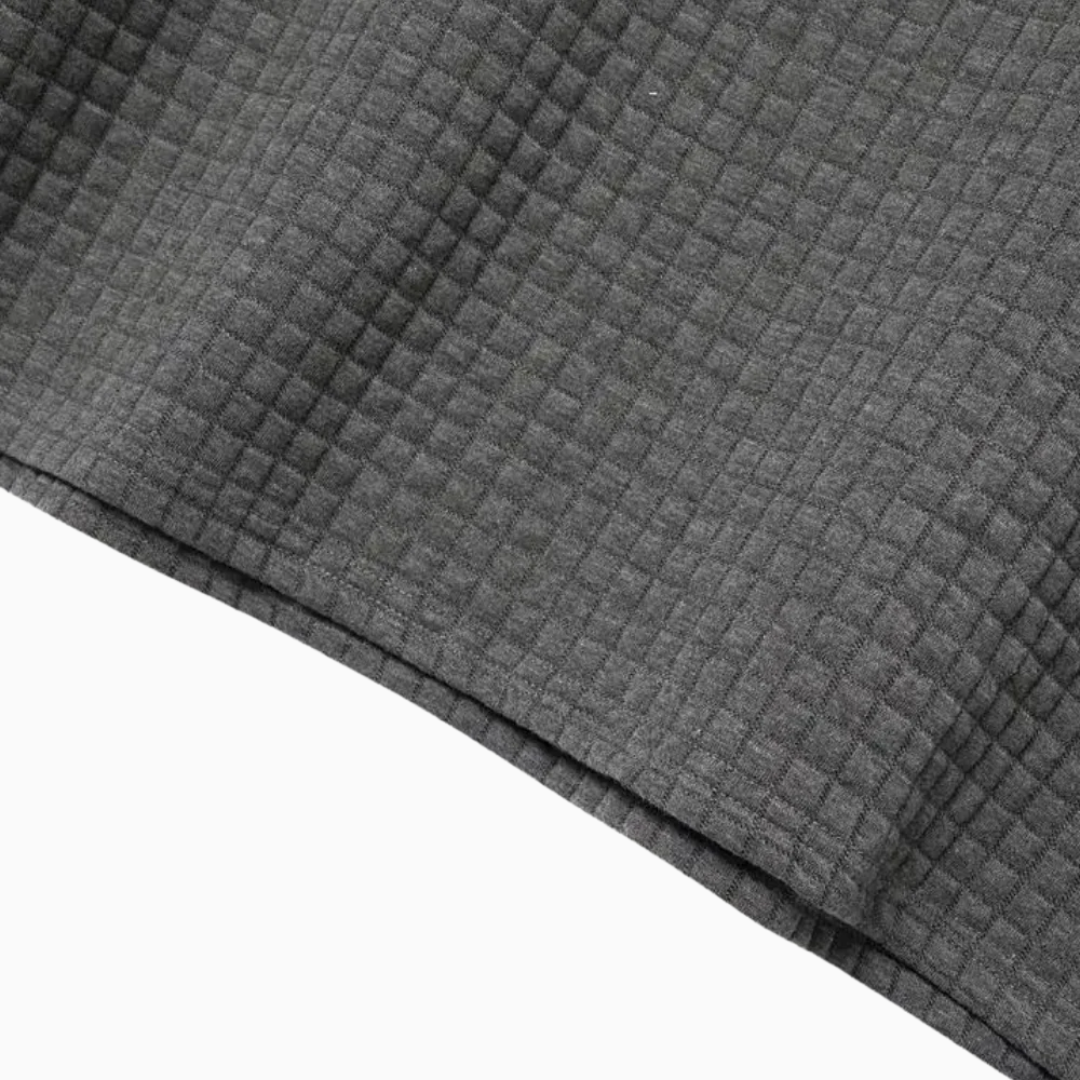 Emiliano polo homme manches courtes motif discret style élégant