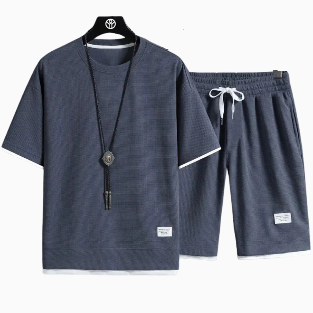 Elio | Ensemble homme été léger avec texture moderne coupe relax