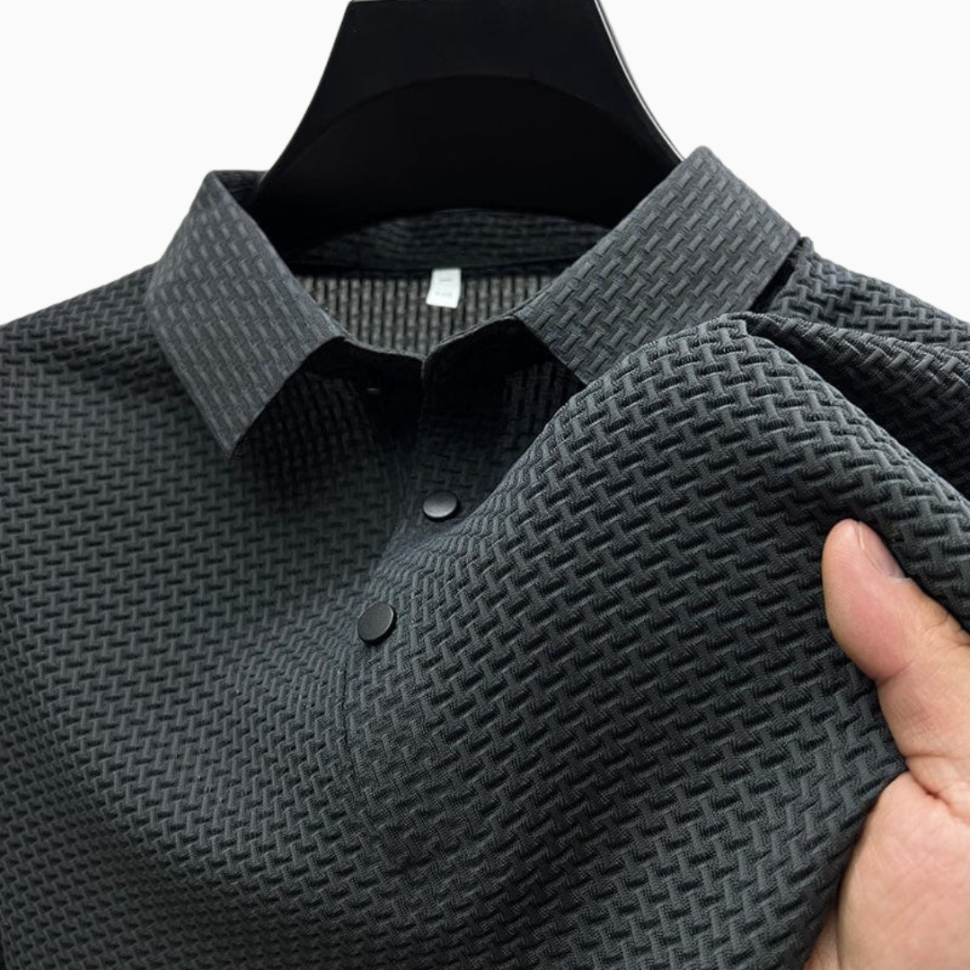 Polo Homme Texturé Premium – Maille Moderne et Élégante