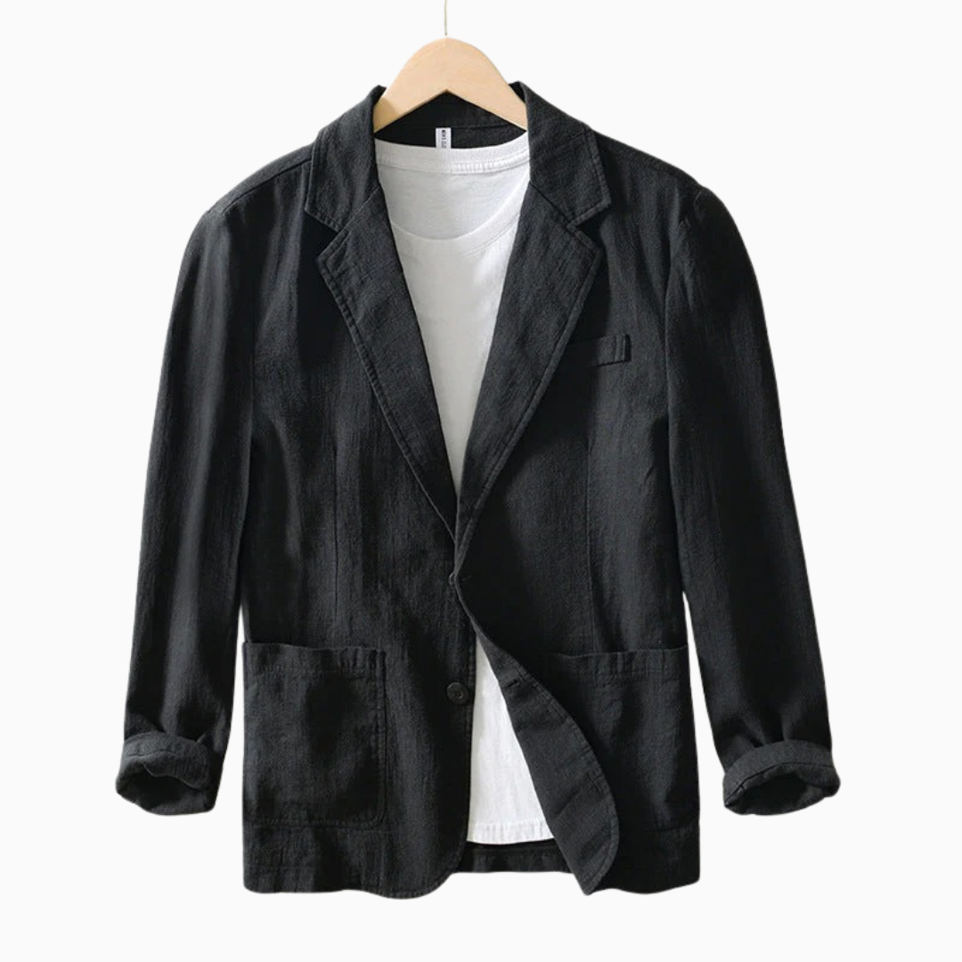 Luca blazer homme léger à bouton avec poche poitrine et poches plaquées style casual