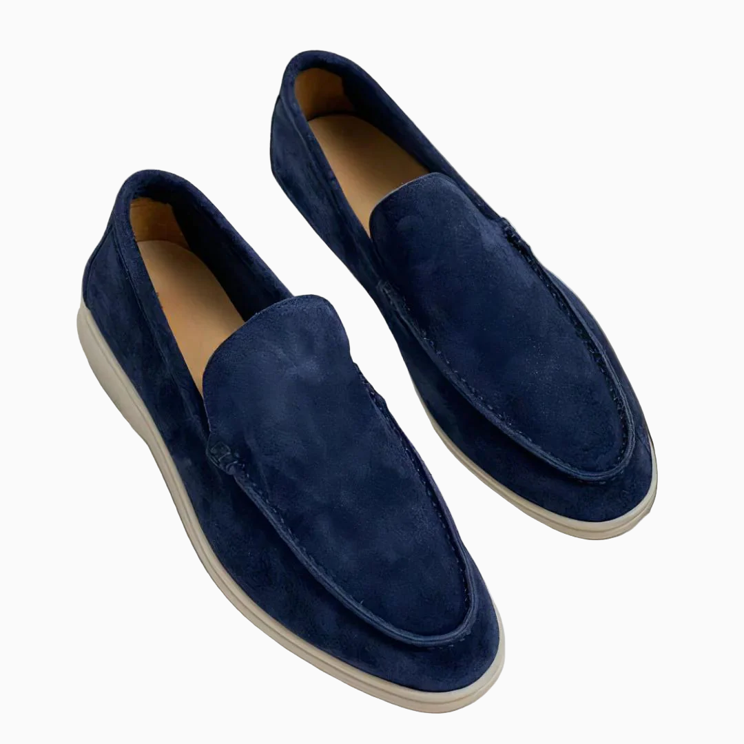 Mocassins Homme Slip-On Suédine – Bout Arrondi Semelle Légère | Casual & Élégant