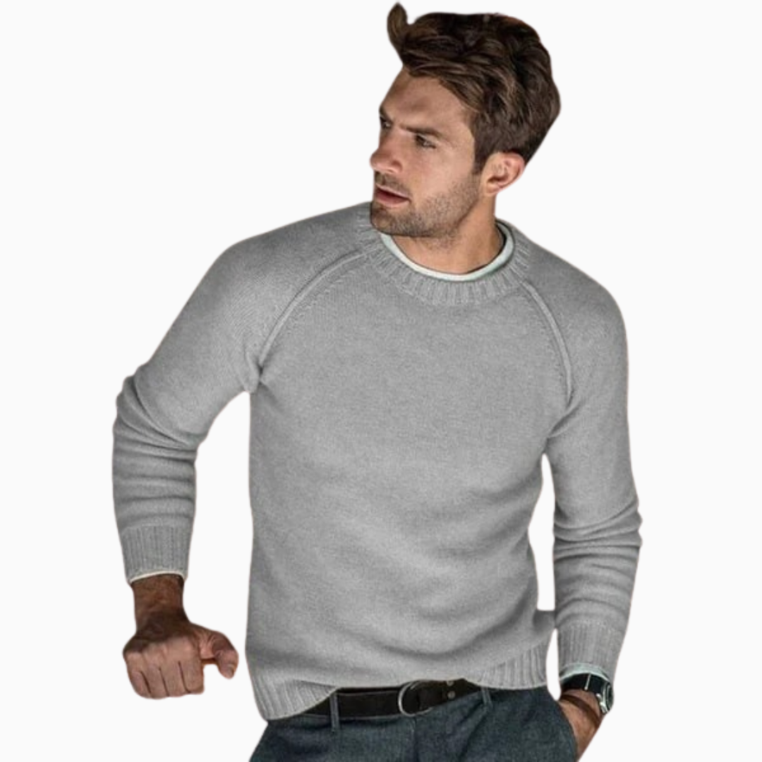 Luca pull homme col rond manches raglan