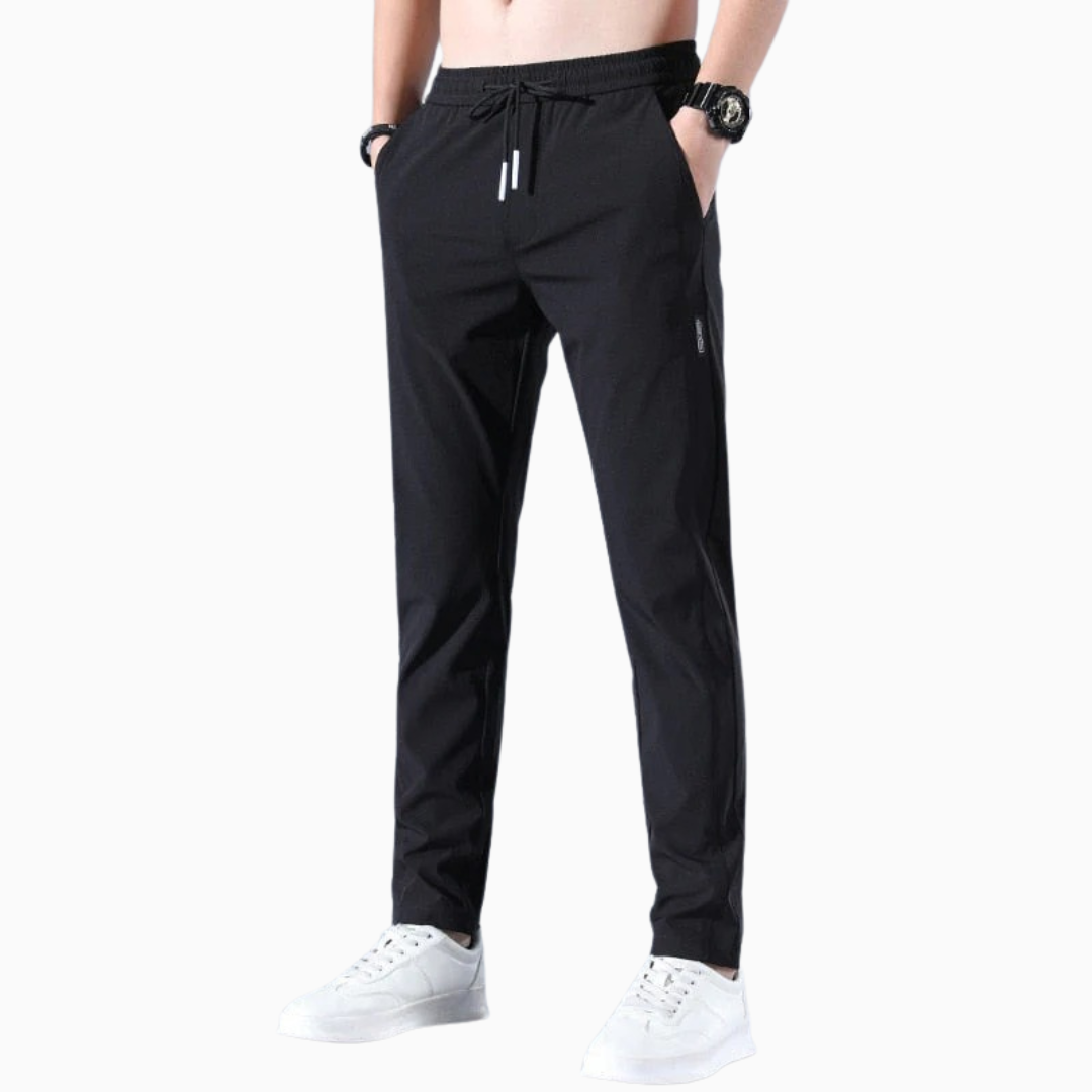 Noah pantalon homme léger stretch taille élastique coupe ajustée style moderne confort