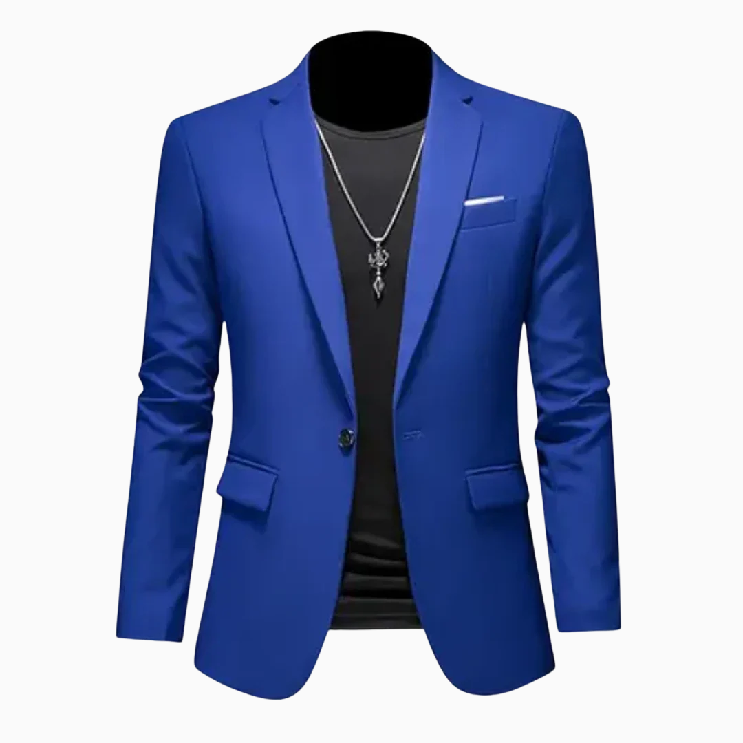 Milan blazer homme à bouton avec poche poitrine et poches latérales style élégant moderne