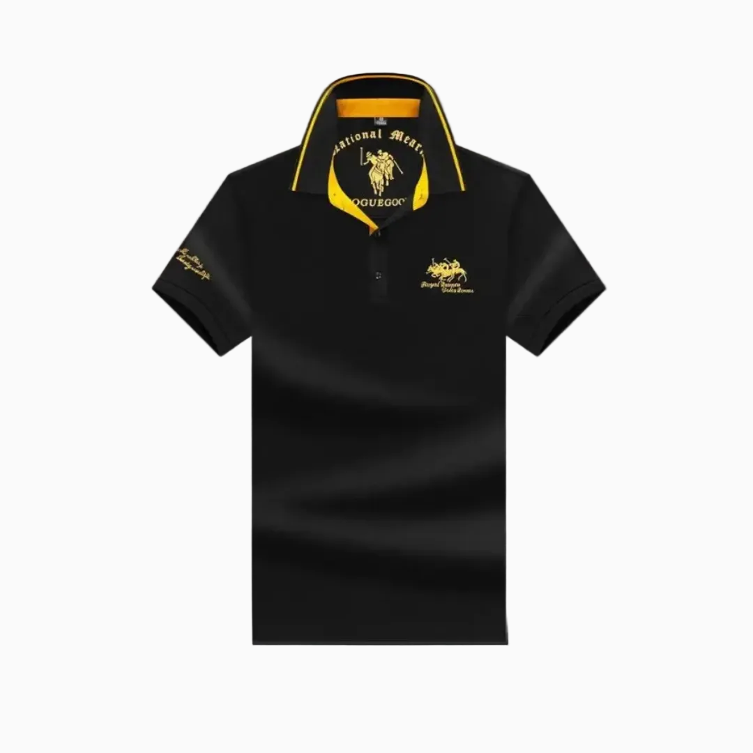 Polo Homme Col Contrasté – Édition Signature Brodée