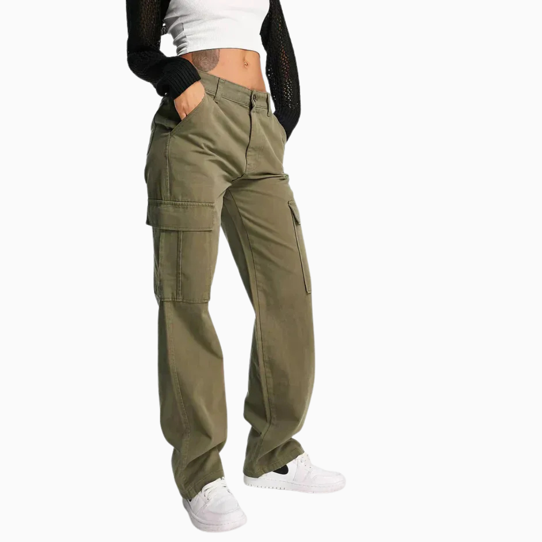 Pantalon Cargo Femme – Coupe Décontractée Urbaine