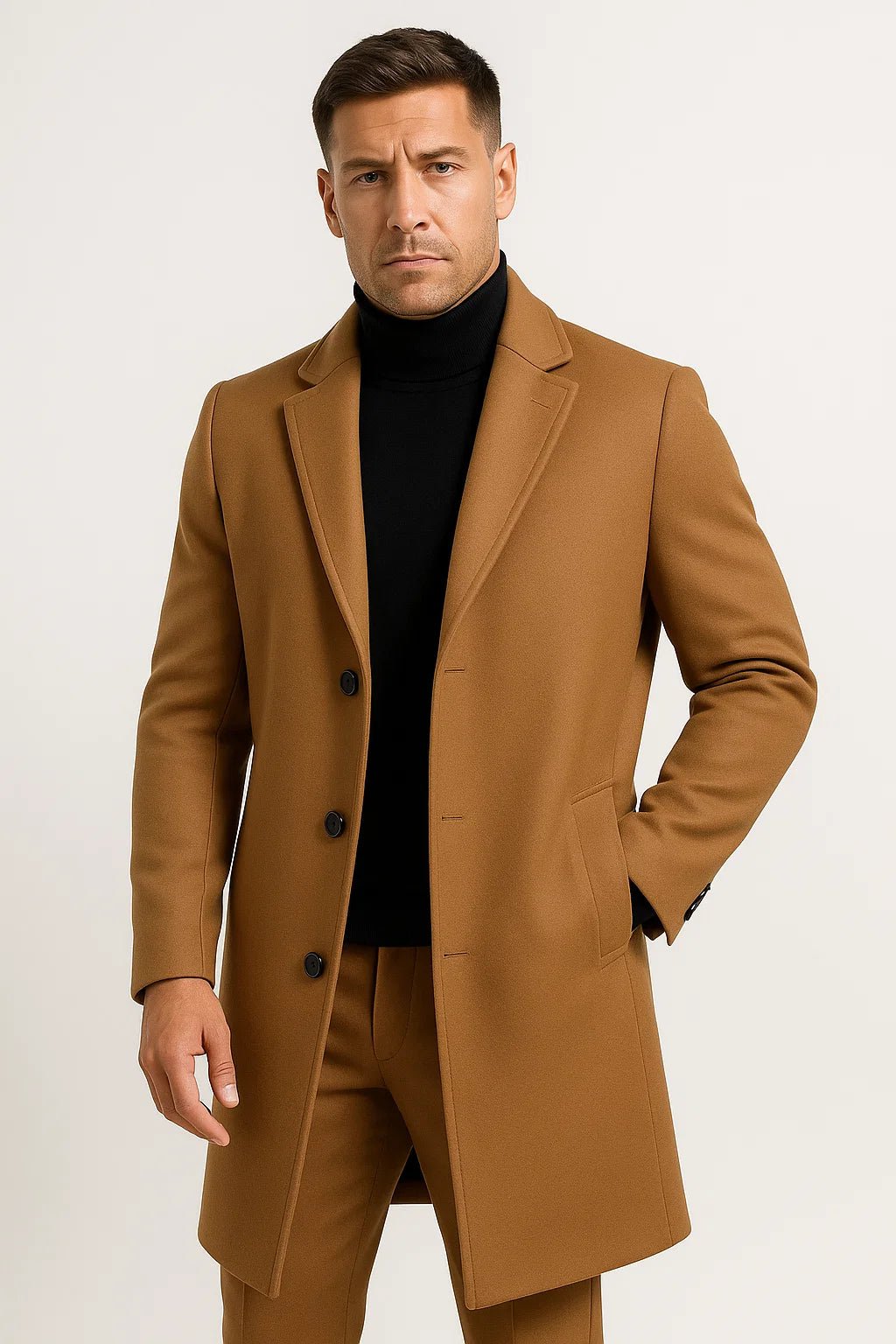 Trench Coat Homme Mi-Long – Coupe Sophistiquée Légère | Adrian Trenchcoat Automne