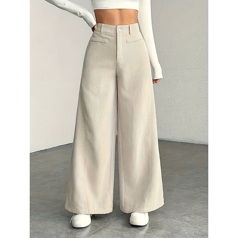 Adalyn | Elegant High-Waist Wide-Leg Trousers