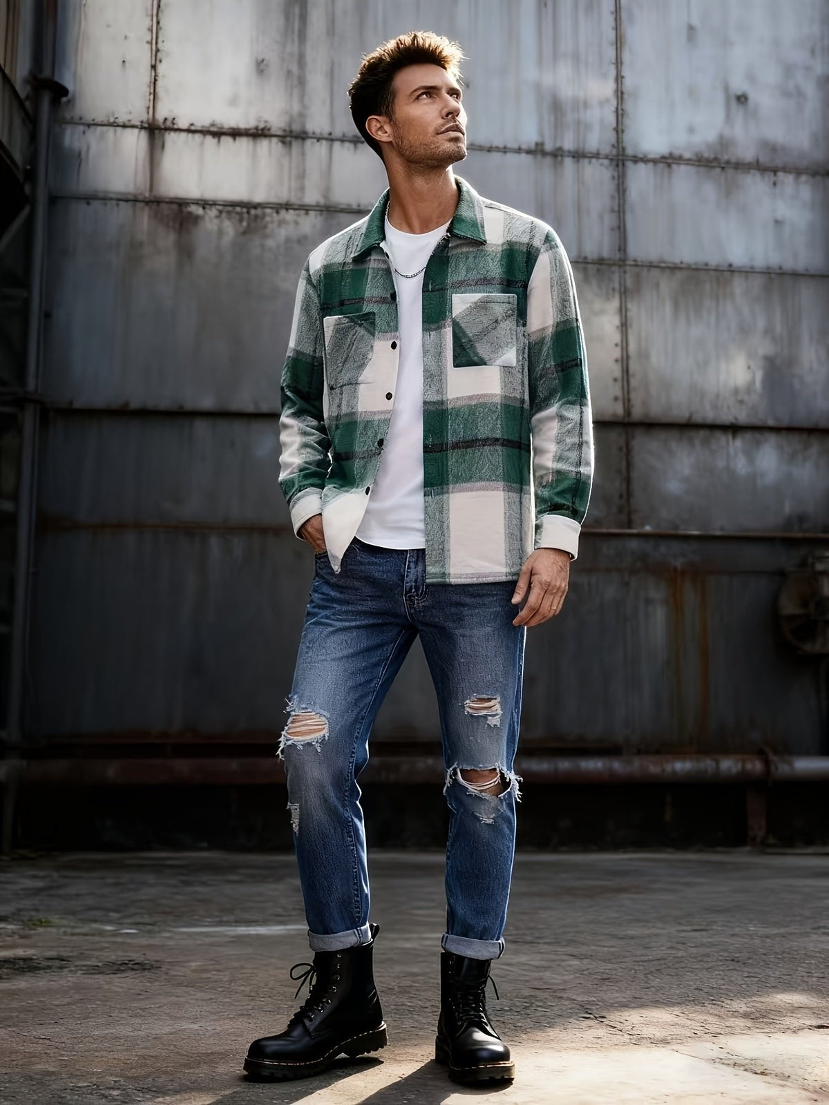 Veste Carreaux Homme Classique – Coupe Confortable Décontractée | Andrew Lumberjack Automne