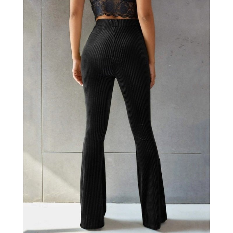 Pantalon Taille Haute Femme Vert Clair – Coupe Élégante Décontractée | Avani Pantalon