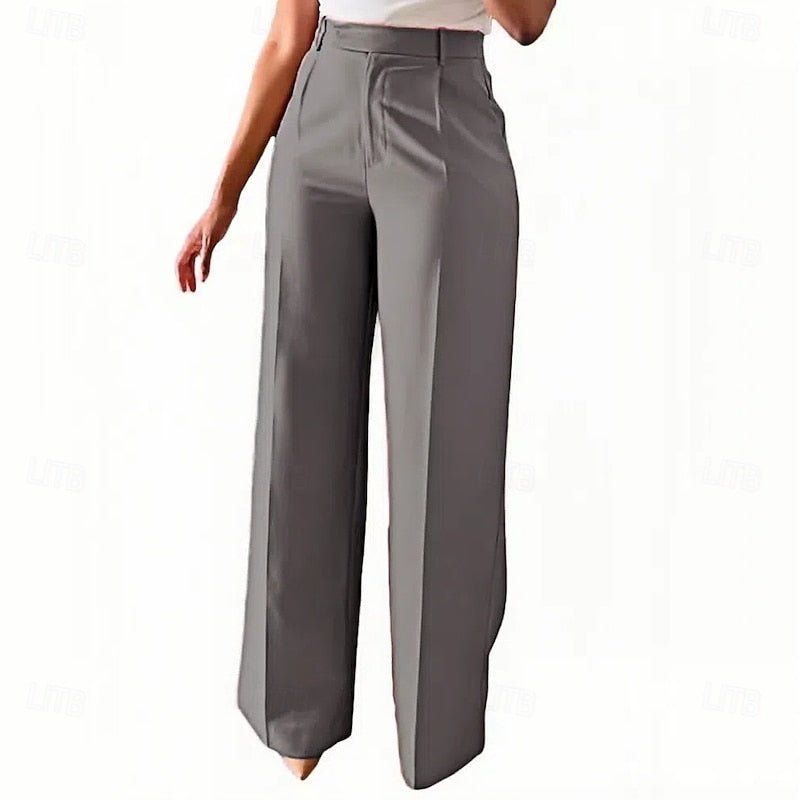 Emery | Elegant High-Waist Straight-Leg Trousers