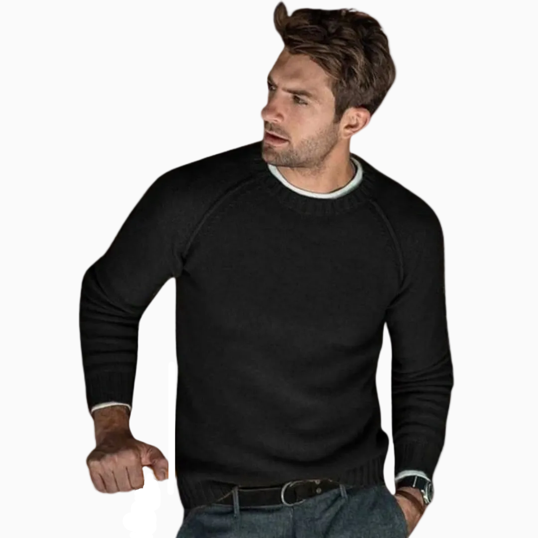 Luca pull homme col rond manches raglan