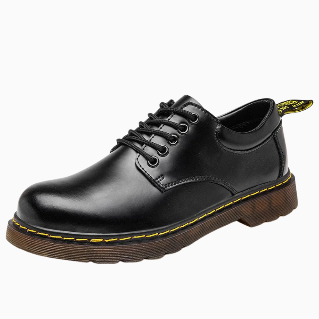 Chaussures homme type derby à lacets style classique semelle épaisse