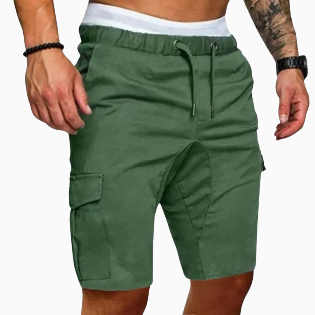Milan short cargo homme confortable taille élastique style décontracté été