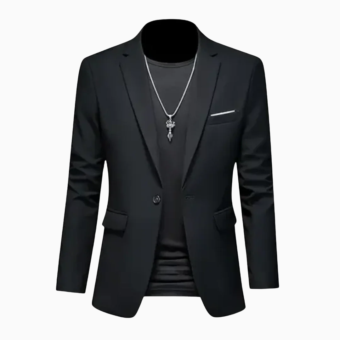 Milan blazer homme à bouton avec poche poitrine et poches latérales style élégant moderne