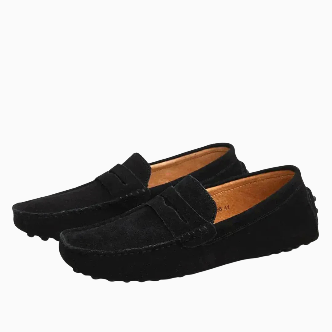 Mocassins homme en daim style driving slip on casual