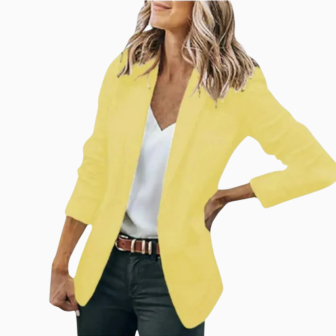 Claire | Blazer femme coupe fluide ouverte style casual élégant