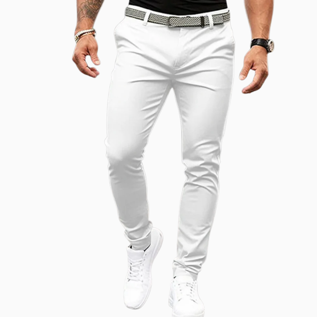 Oliver pantalon homme confortable coupe slim stretch style habillé