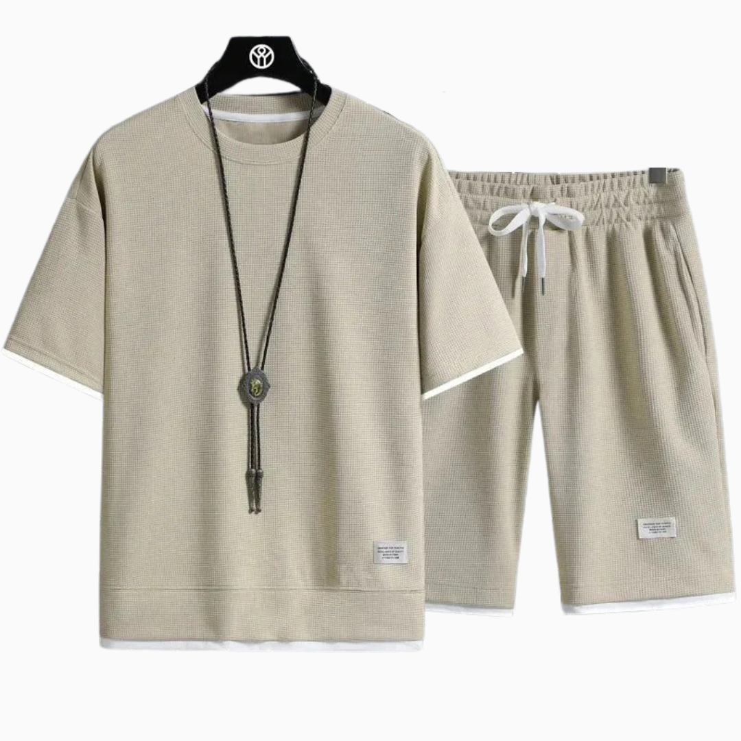 Elio | Ensemble homme été léger avec texture moderne coupe relax
