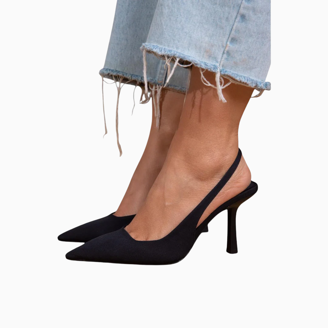 Escarpins Slingback Femme – Bout Pointu Talon Fin Épuré | Silhouette Élancée & Chic