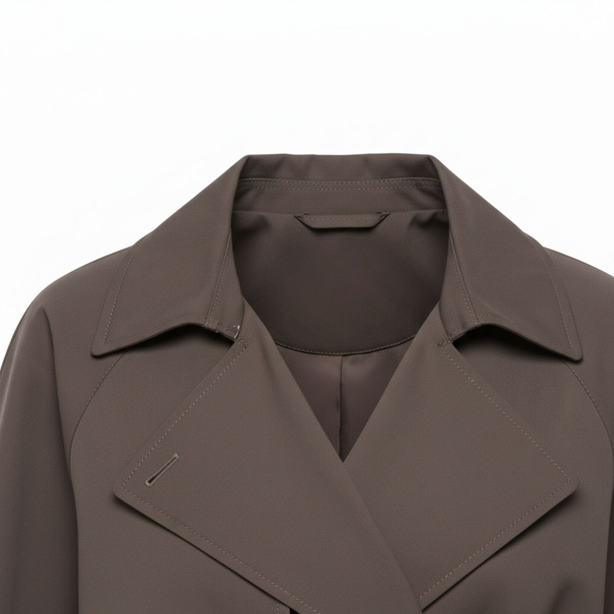 Trench Court Femme Ceinturé Col Revers – Manteau Court Double Boutonnage | Élégance Mi-Saison