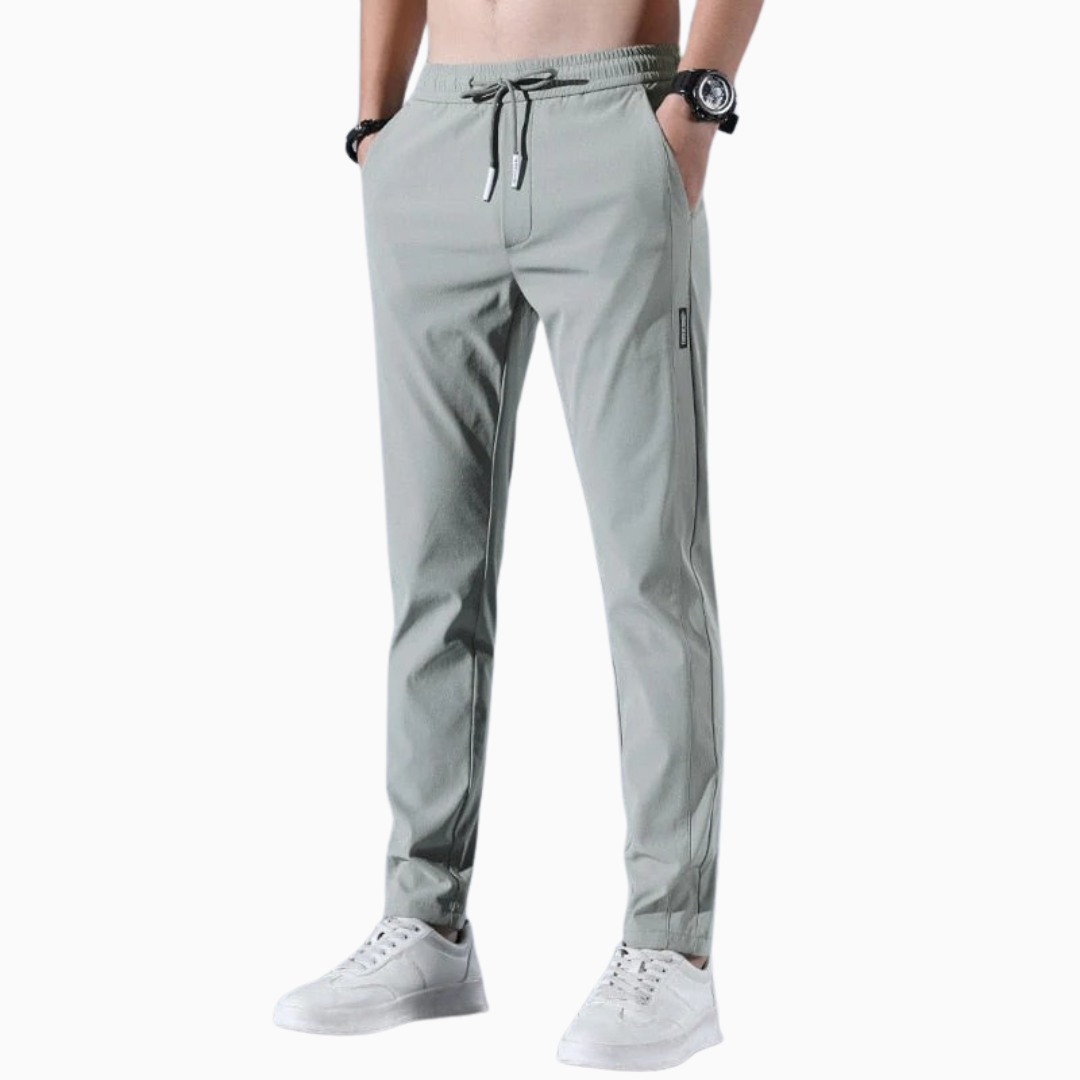 Noah pantalon homme léger stretch taille élastique coupe ajustée style moderne confort