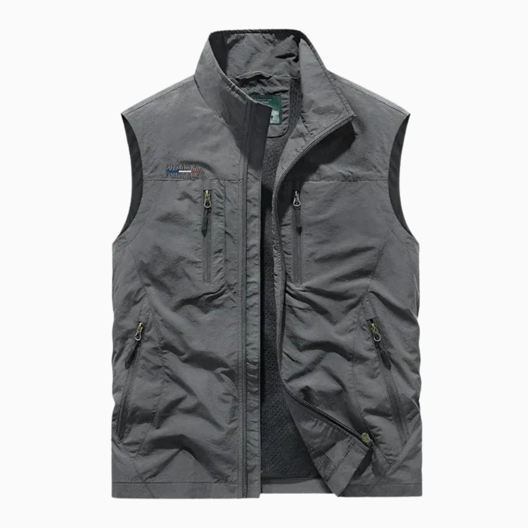 Gilet Homme Sans Manches Léger – Poches Zippées Respirant | Outdoor & Casual