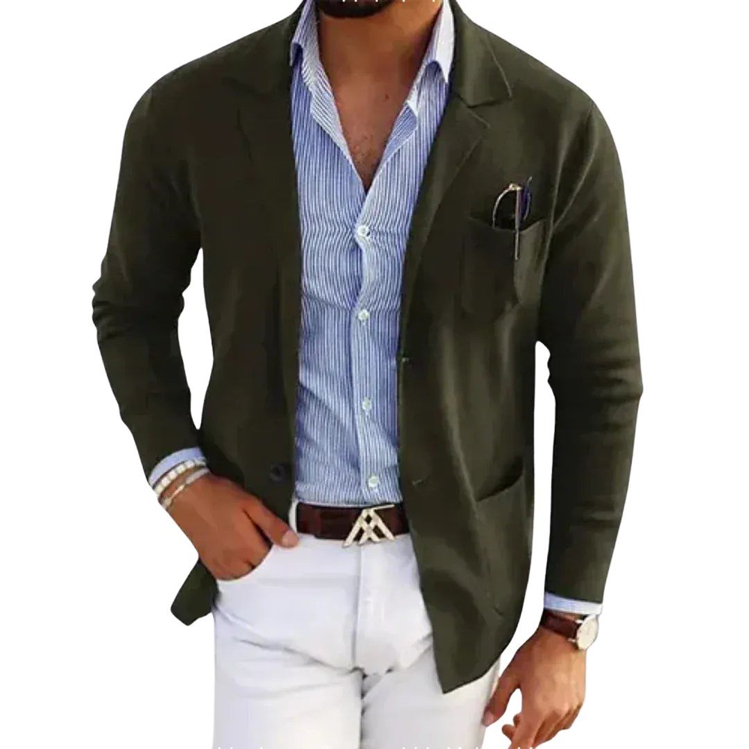 Blazer Homme – Fermeture Boutonnée Poches Latérales | Élégance Décontractée au Quotidien
