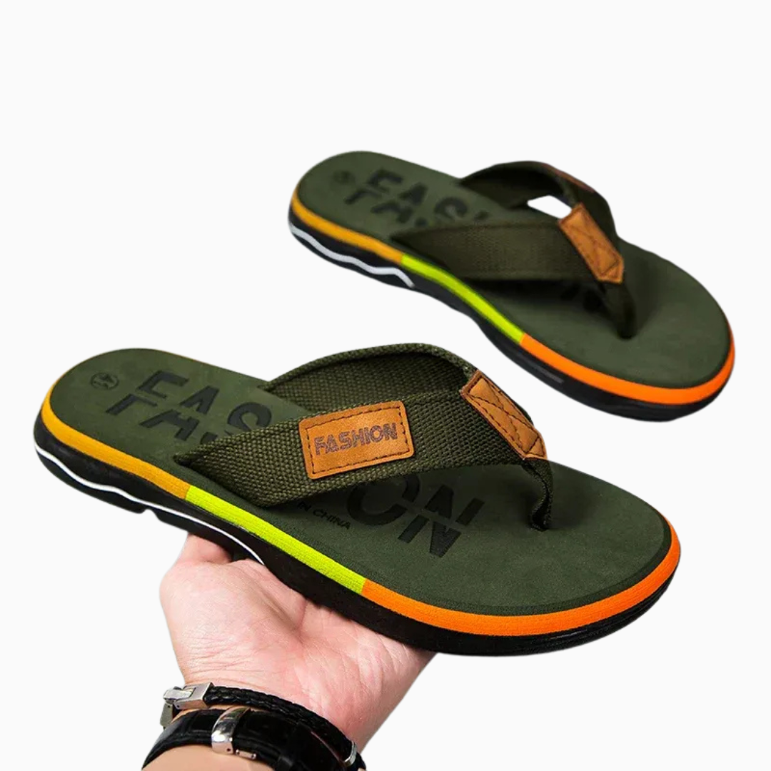 Tongs Homme Entre-Doigt – Semelle Épaisse Confortable | Plage & Été