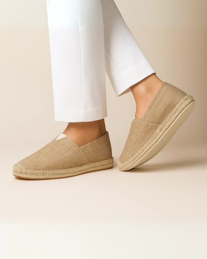 Espadrilles homme style old money - élégantes en toile avec semelle corde