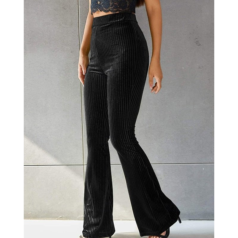 Pantalon Taille Haute Femme Vert Clair – Coupe Élégante Décontractée | Avani Pantalon
