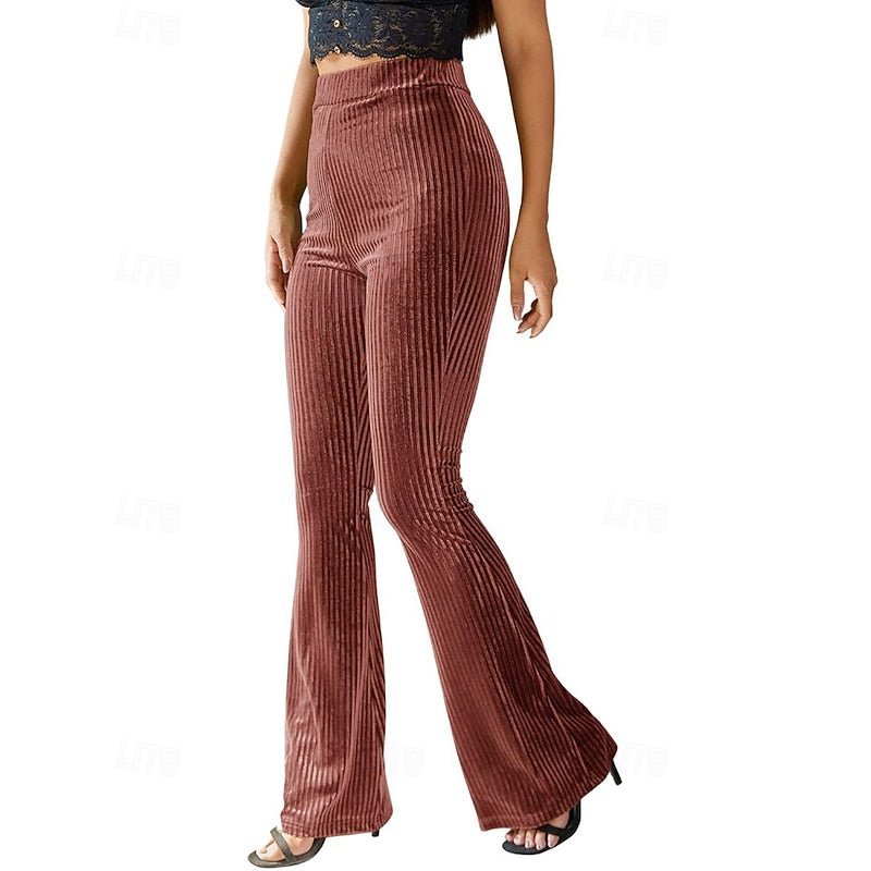 Pantalon Taille Haute Femme Vert Clair – Coupe Élégante Décontractée | Avani Pantalon