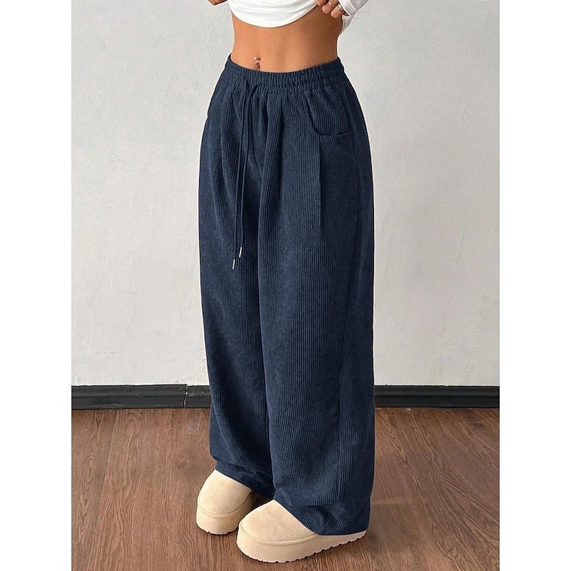Pantalon Large Femme Taille Haute Noir – Jambe Ample Élégante | Milana Pantalon Palazzo