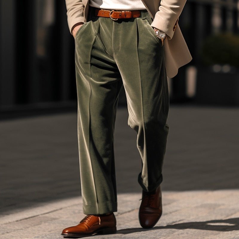 Pantalon Droit Homme Tailleur Raffiné – Coupe Classique Premium | Derek Pantalon Bureau
