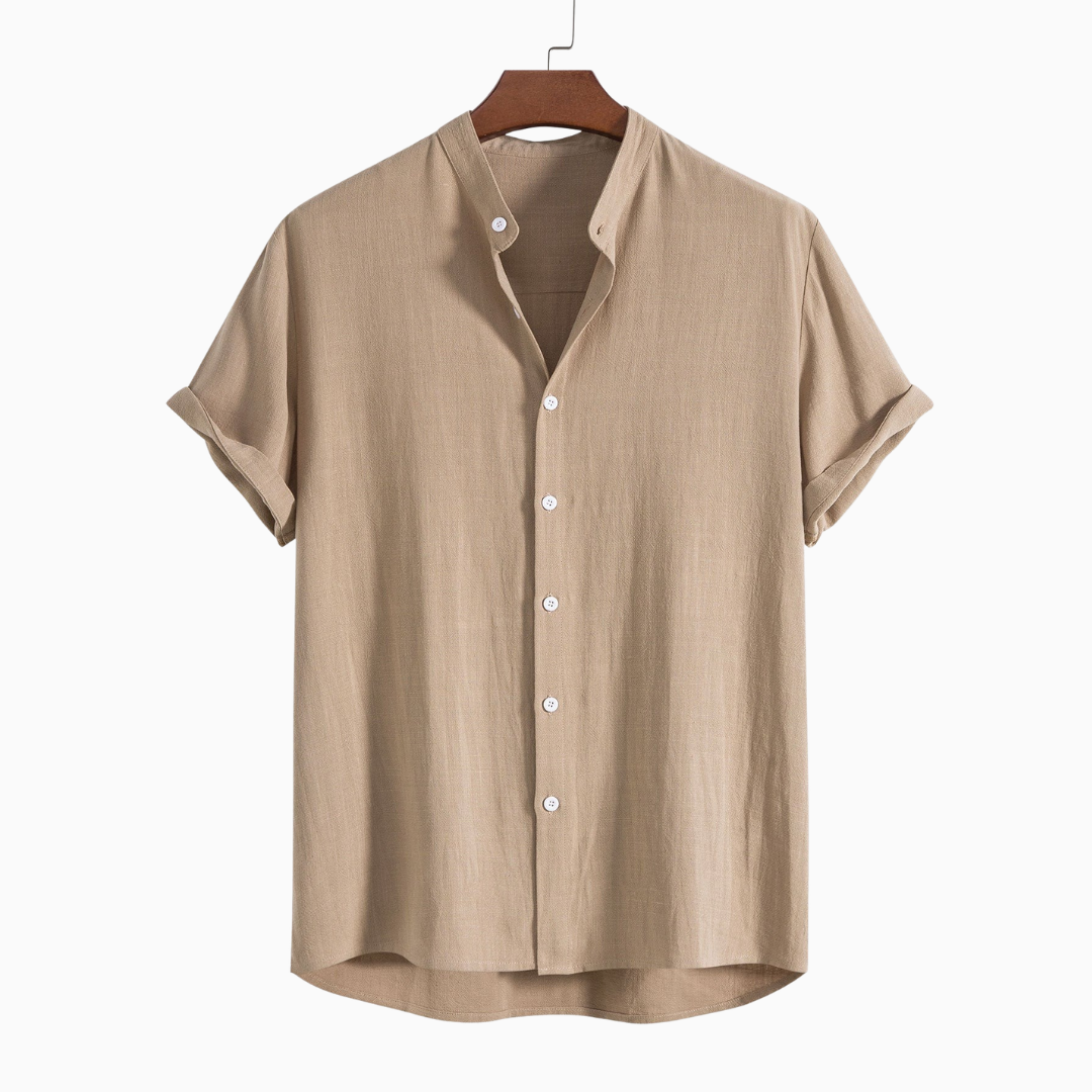 Ensemble Lin Homme Été – Chemise & Pantalon Léger Respirant | Vacances & Casual