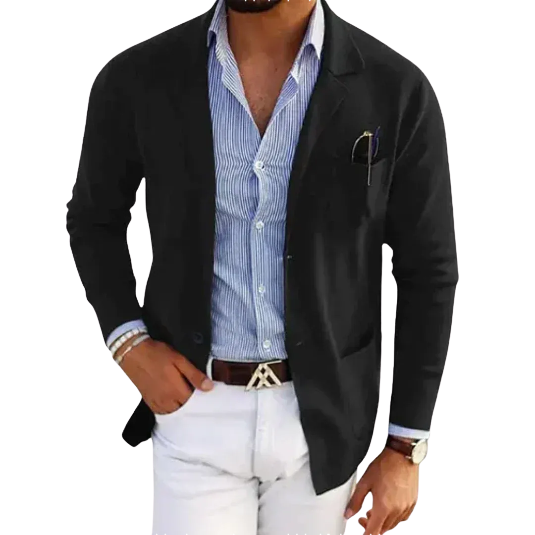 Blazer Homme – Fermeture Boutonnée Poches Latérales | Élégance Décontractée au Quotidien