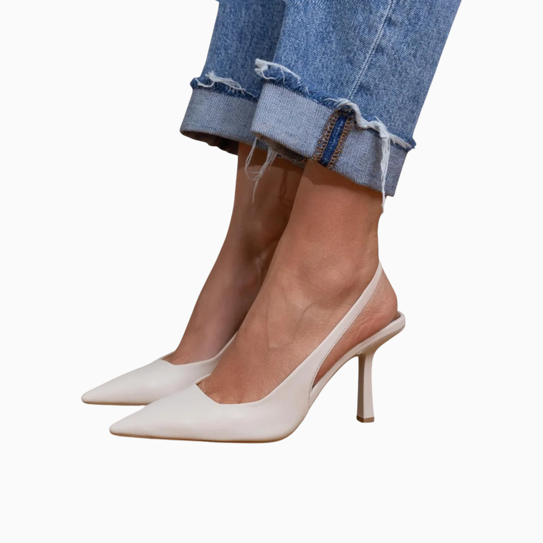 Escarpins Slingback Femme – Bout Pointu Talon Fin Épuré | Silhouette Élancée & Chic