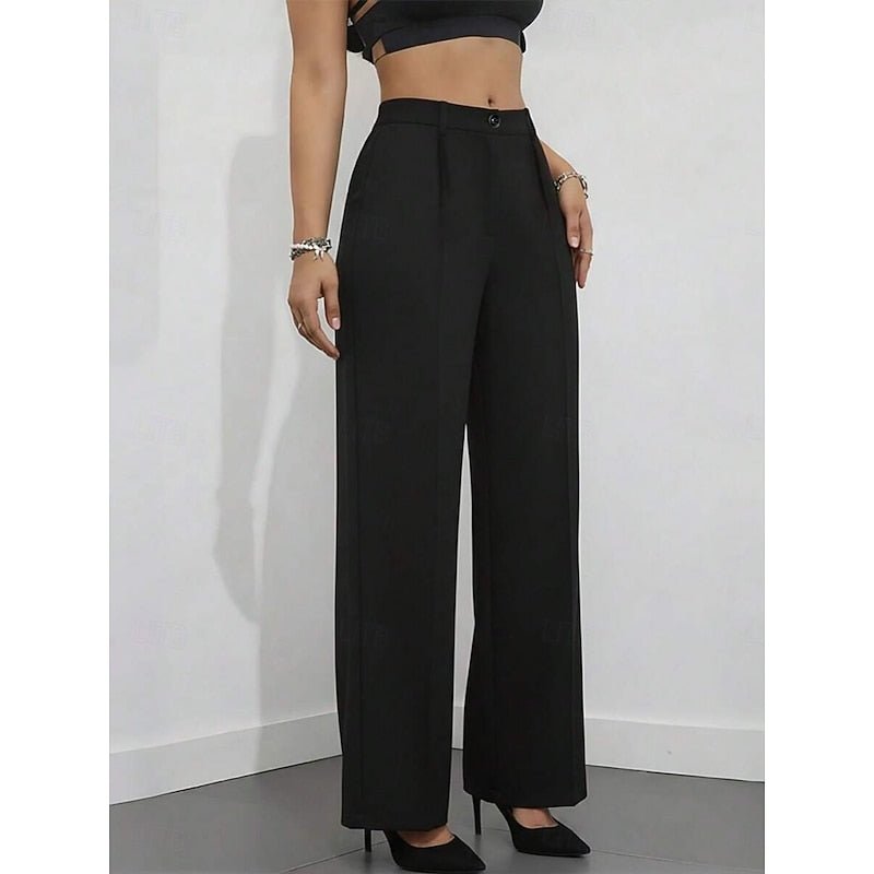 Alaina | Elegant High-Waist Tailored Trousers