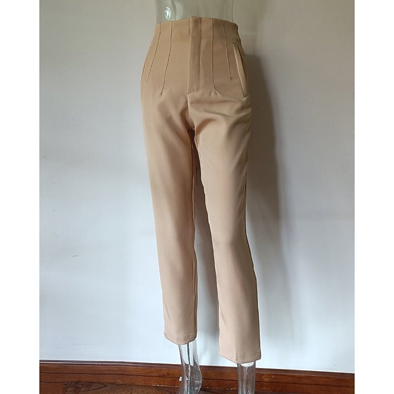 Pantalon Tailleur Femme Taille Haute – Coupe Ajustée Élégante | Nora Pantalon Bureau