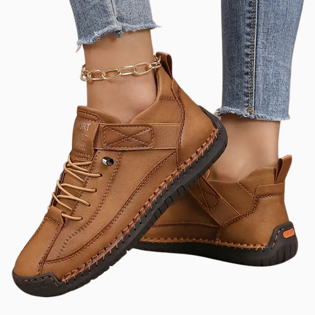 Baskets femme casual à lacets style sport confortable