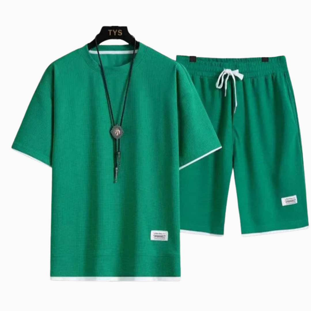 Elio | Ensemble homme été léger avec texture moderne coupe relax