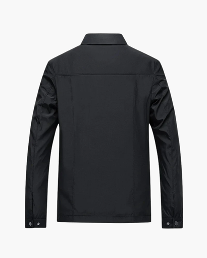 Veste homme zippée - coupe droite avec doublure discrète