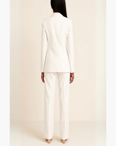 Tailleur femme blazer cintré - pantalon droit assorti