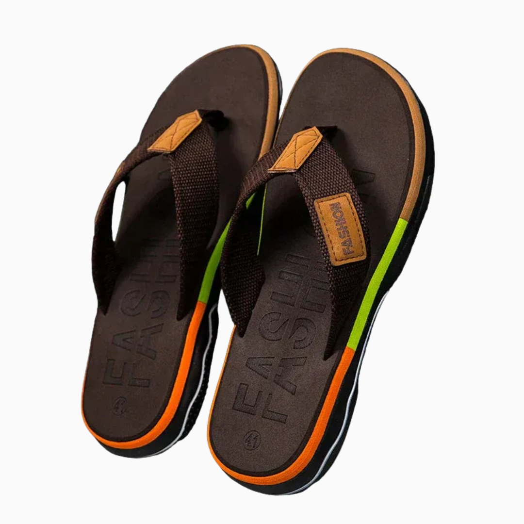 Tongs Homme Entre-Doigt – Semelle Épaisse Confortable | Plage & Été