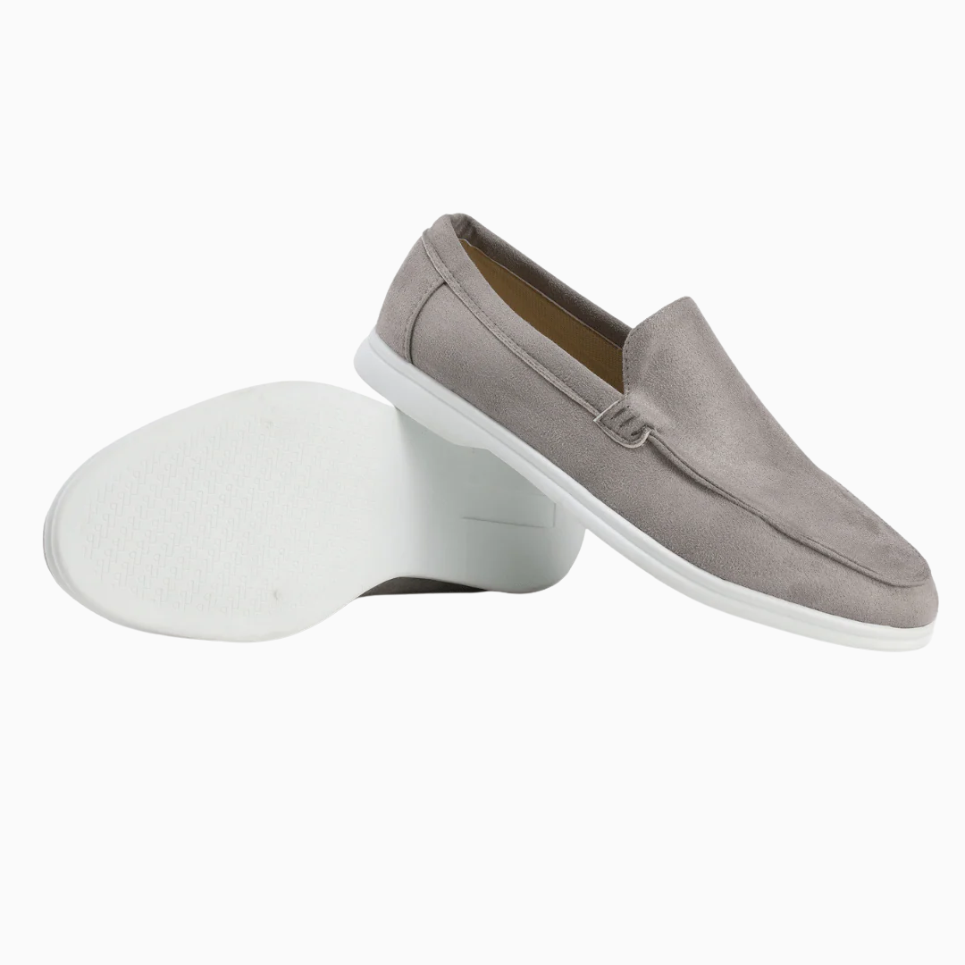 Mocassins Homme Slip-On Suédine – Bout Arrondi Semelle Légère | Casual & Élégant