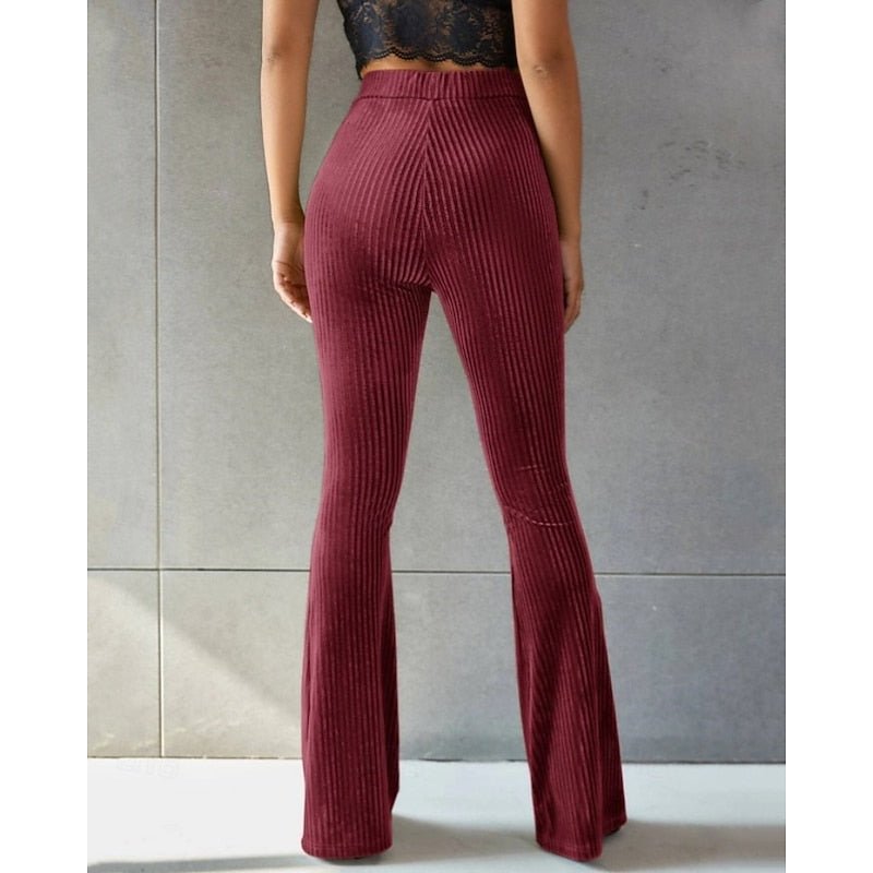Pantalon Taille Haute Femme Vert Clair – Coupe Élégante Décontractée | Avani Pantalon