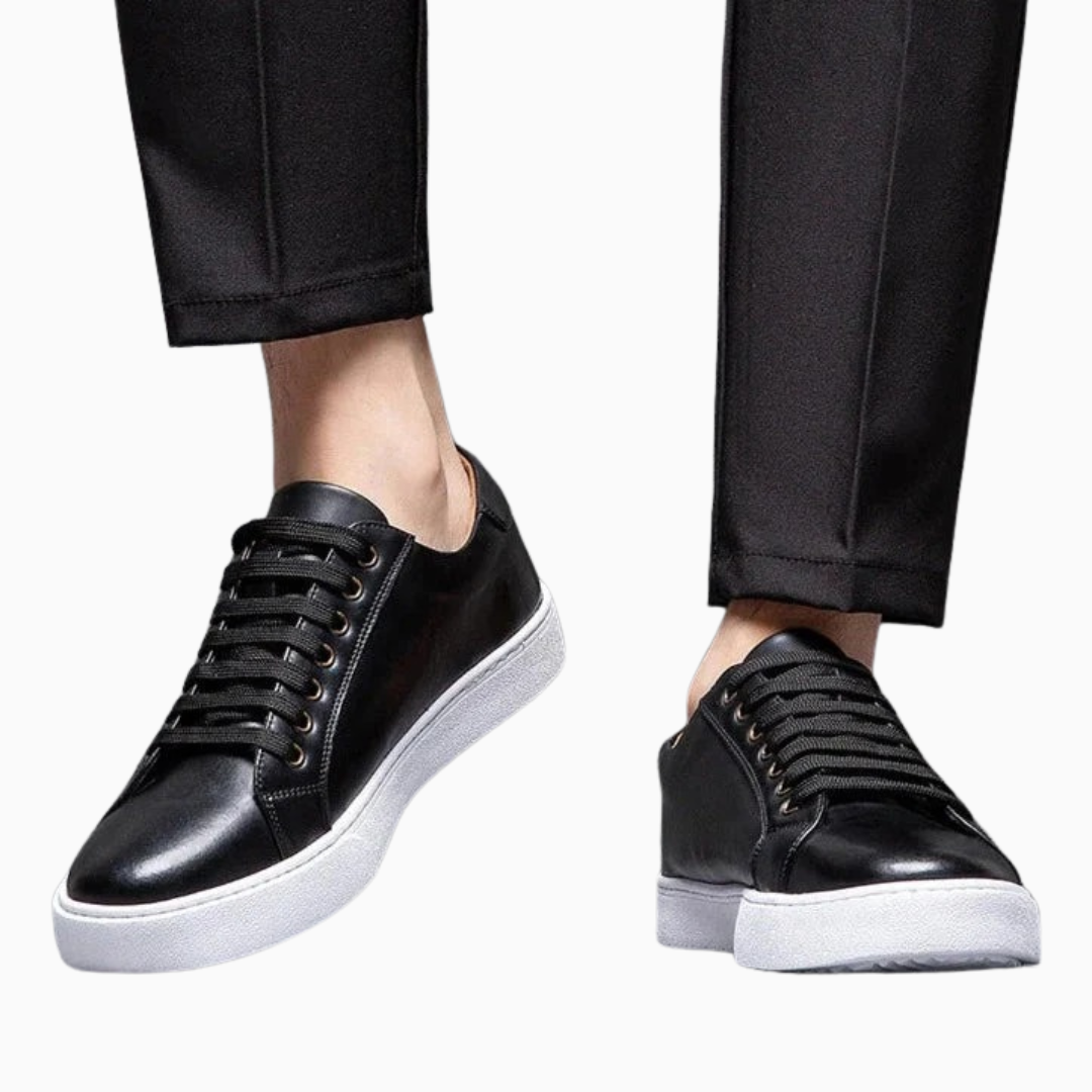 Baskets Homme Basses – Finition Cuir-Look Moderne | Style Casual Chic