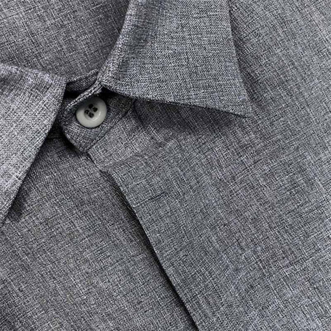 Blouse Homme Été – Manches Courtes Col Classique Légère | Style Casual & Estival